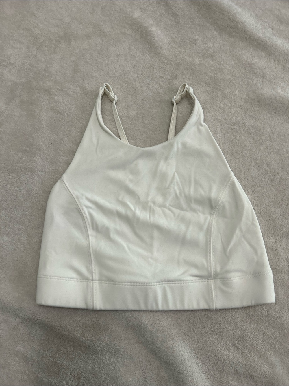 Vitality/Balance Athletica White High neck sports bra